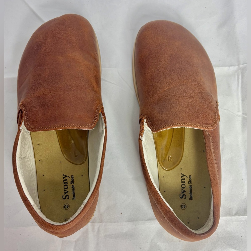 Svony Men’s Turkish Handmade Loafers Size 40, 7 - 7.5 US Slip On Driving Shoes
